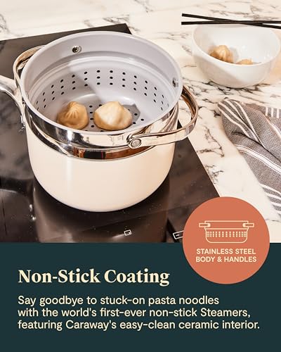 Steamer Stainless Steel Steamer with Handles (Stainless Steel / Small (3qt))