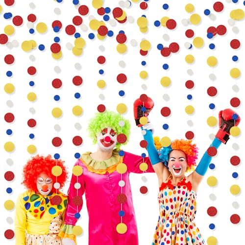 10 Pieces Dot Garland Banner Hanging (Red,blue,yellow)