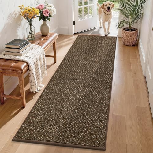 Hallway Runner Rugs Non (Brown / 2' x 8')