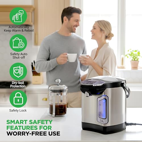 Electric Water Boiler and Warmer (3.2 Quarts)