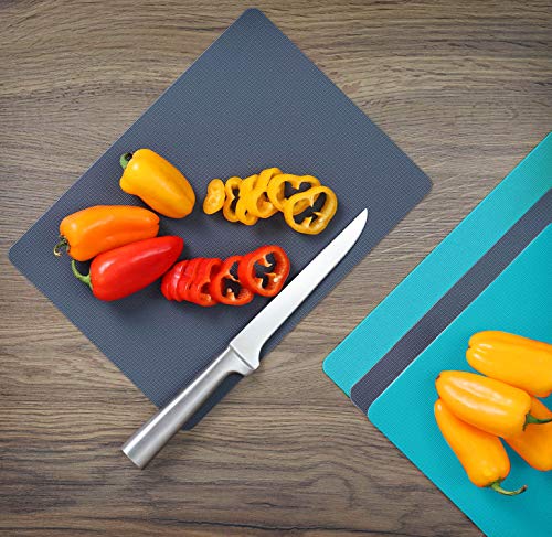 Heavy Duty Cutting Board Grippmat (11"L x 8"W / Gray / Turquoise / White / Green)