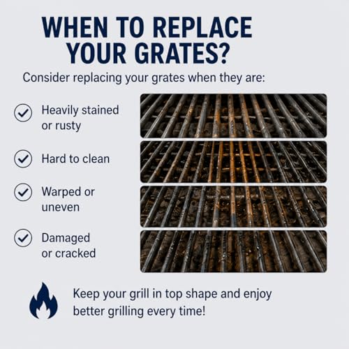 7639 Grill Grates for Weber Spirit 300 & GS4 Spirit II 300 (17.5" x 23.8" -7639 Spirit 300)
