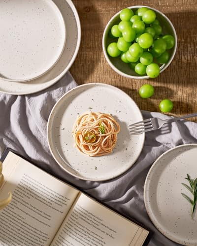 Meteor 16 Piece Dinnerware Set with Pasta Bowls (Creamy White / Service for 4 (Include Pasta Bowls))