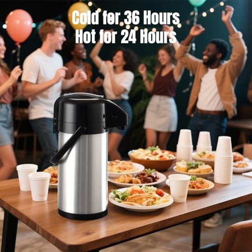 Coffee Carafe with Pump (Stainless Steel)