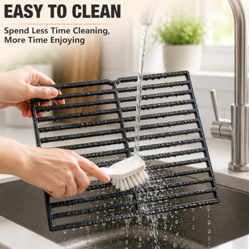 15" Cast Iron Grill Grates for Weber Spirit 200 Side Control (15.1"-7522 Grates)