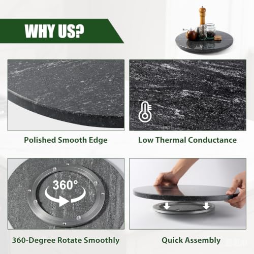 Marble Lazy Susan (Via Lactea / 16")