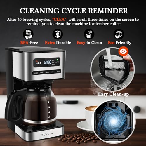 Programmable Coffee Maker 12 Cup (Black)
