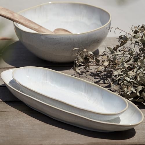 Ceramic Stoneware 11" x 4.5" (Eivissa Sand Beige / 119 oz.)
