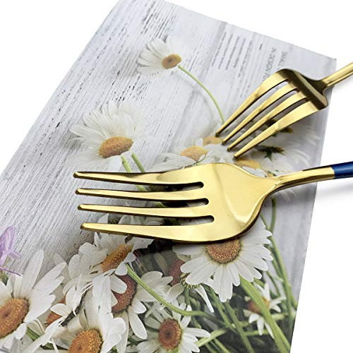 Blue Gold Silverware Set (Service for 4 / Blue Gold)