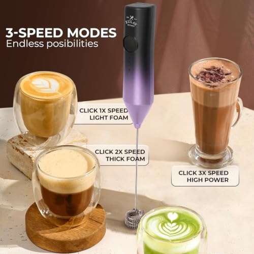Rechargeable Milk Frother Handheld (ZK Dynamic Tornado Galaxy / Rechargeable Z1 Motor Max)