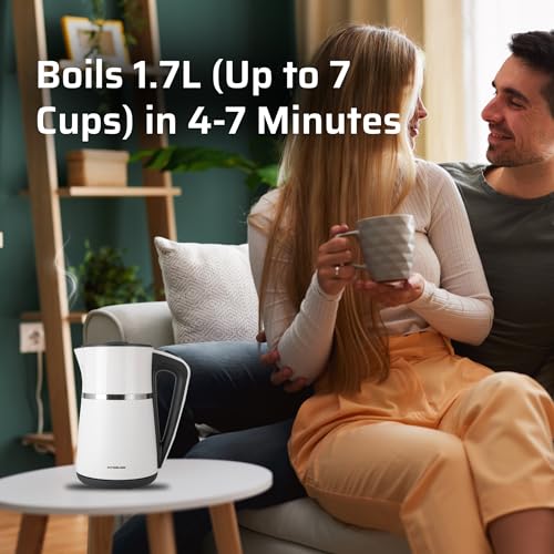 Double Wall Electric Kettle 1100W (EK White Dbl Wall)