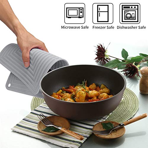 Large Silicone Trivet Mats for Hot Dishes (2 Count)