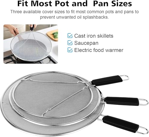 Splatter Screen for Cooking (3 Count)