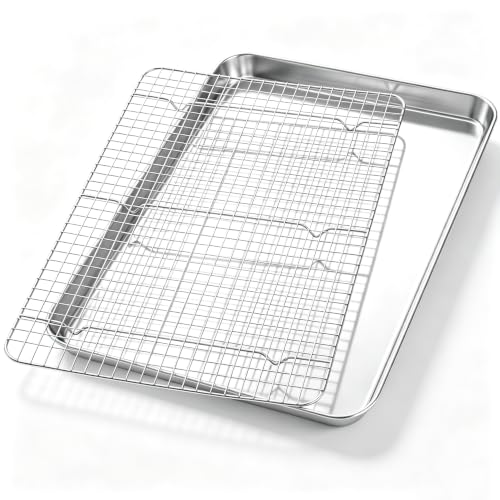 Large Baking Sheet with Wire Rack (20*14 Inch)