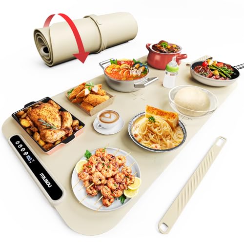 Food Warming Mat (27.56*15.75inch / Cream Yellow)