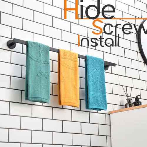 36 Inch Bathroom Towel Bar Bath Towel Rack Kitchen Towel Holder Long Towel Rails Wall Mounted SUS304 Stainless Steel Matte Black AN4001MB (Matte Black / 36-Inch)