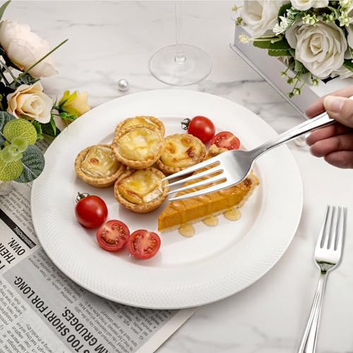 200 Pack Silver Plastic Forks (Silver)