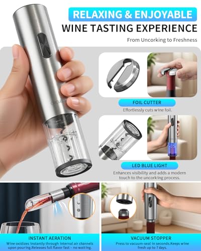 Electric Wine Opener 7 (Silver / Prestige Set)