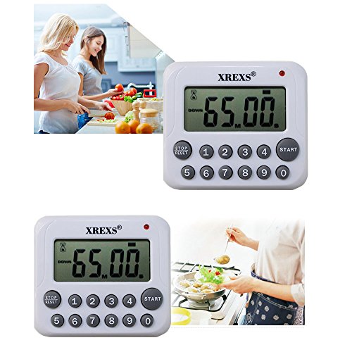 Digital Kitchen Timer Magnetic Countdown Up Cooking Timer Clock