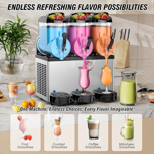 Ultimate Commercial Slushy Machine (Commercial-12L*3Tank)