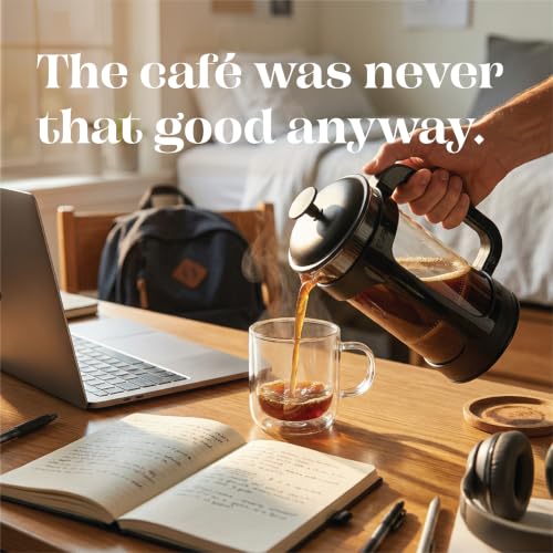 P3 French Press Coffee Maker (Black / 32 oz)