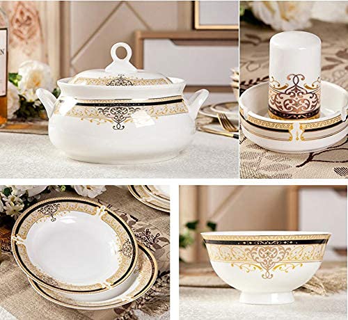 60 Piece Porcelain Dinnerware Set