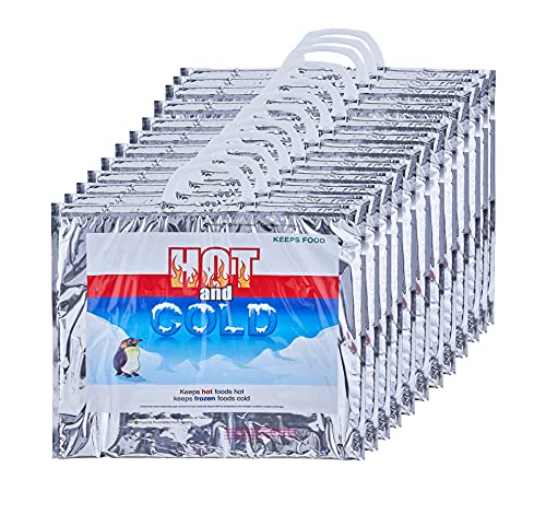Hot and Cold Insulated Bags for Food Delivery (Small (Meal Size))