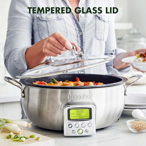 Elite 6QT Electric Skillet (6 Quarts / Stainless Steel)