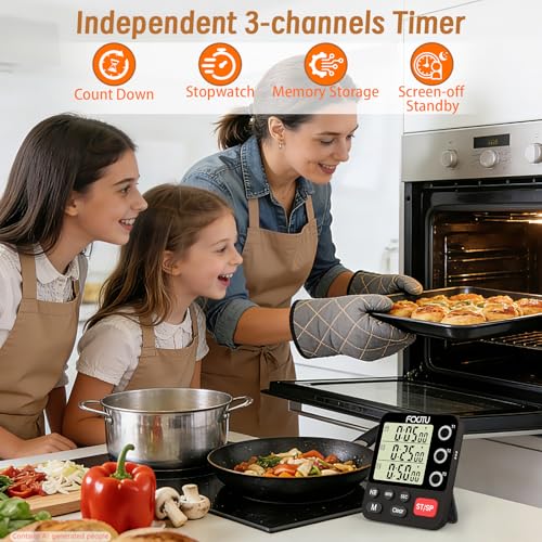 Digital Dual Kitchen Timer (YS318 Black)