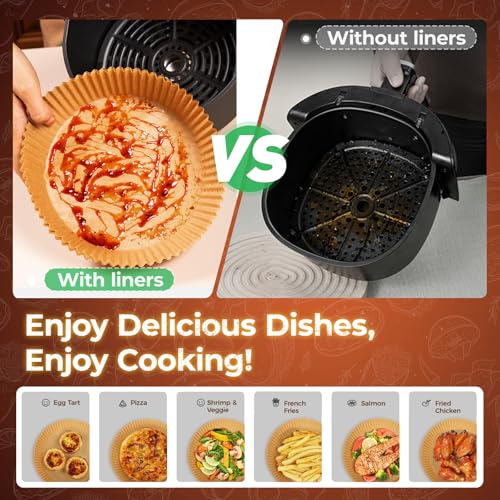 420PCS Round Air Fryer Liners Disposable for Ninja (8" Round)