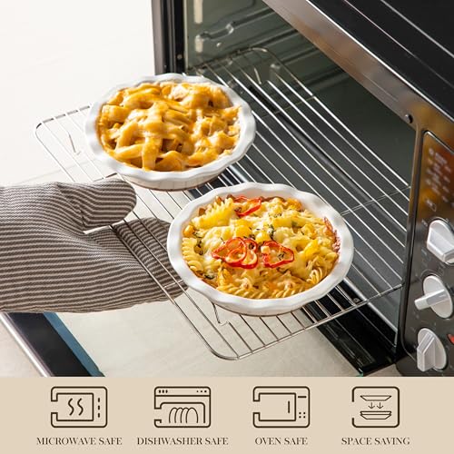 Ceramic Mini Pie Pans Set of 6 (6 Count)