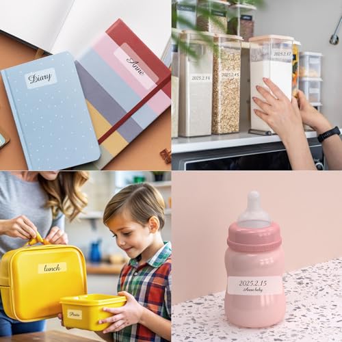 Transparent Stickers Labels (Clear / 1 x 2 inches, 1 x 3 inches Set)