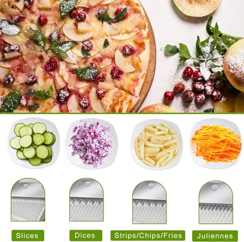 Mandoline Slicer for Kitchen (Orange)
