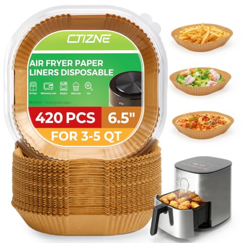 420PCS Air Fryer Liners Disposable for 6.5" Square Air Fryers (6.5" Square)