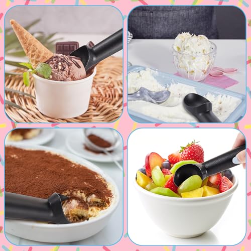 8 Pcs Ice Cream Scoop Set (Black)