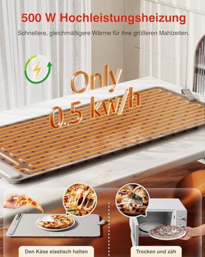 Warming Mat for Food (Light Gray / X-Large)