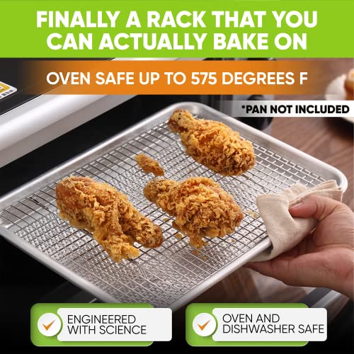 8.5" x 12" Stainless Steel Cooling Rack for Baking (2 Pack / 8.5"x12")