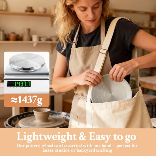 Pottery Wheel 12 Inch for Adults & Kids Banding Wheel