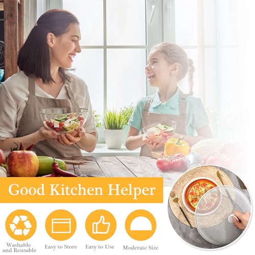 6 Pcs Metal Mesh Food Cover Outdoor Food Tents (White / 14 Inch)