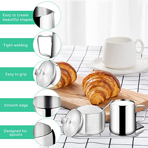 Stainless Steel Sugar and Creamer Set