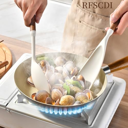 White Silicone Cooking Utensils Set (Cream White)