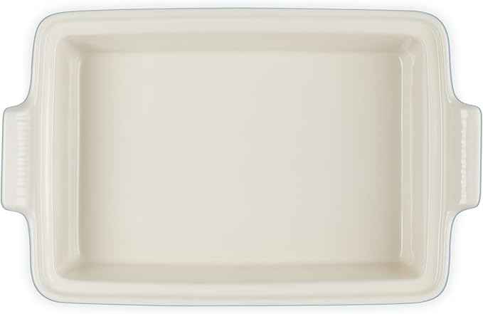 Le Creuset Stoneware Heritage Covered Rectangular Casserole, 4 qt. (12" x 9"), Sea Salt
