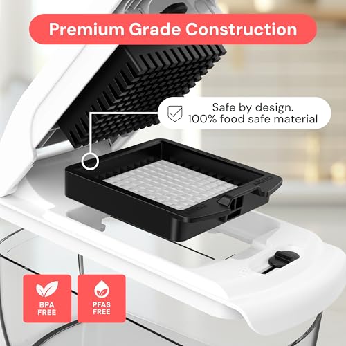 Pro Original Vegetable Chopper & Spiralizer (White / 4 in 1)