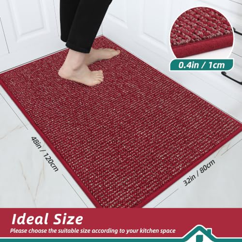 Kitchen Rugs 32"x48" (Red / 32" X 48" (Rectangular))