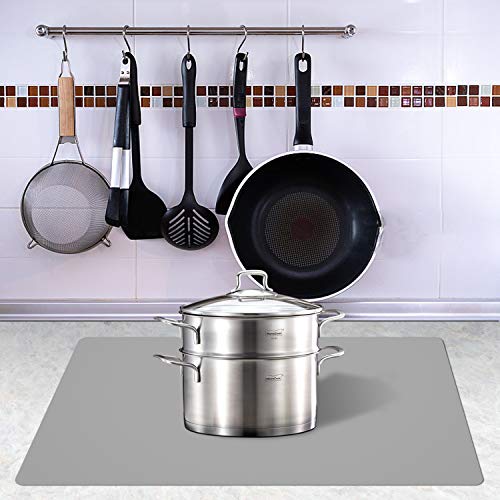 Silicone Placemats (23.6"×15.7"-2pack / Gray)