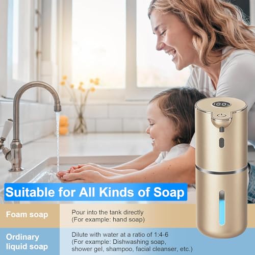 Automatic Foaming Soap Dispenser Touchless (Gold / Foam)
