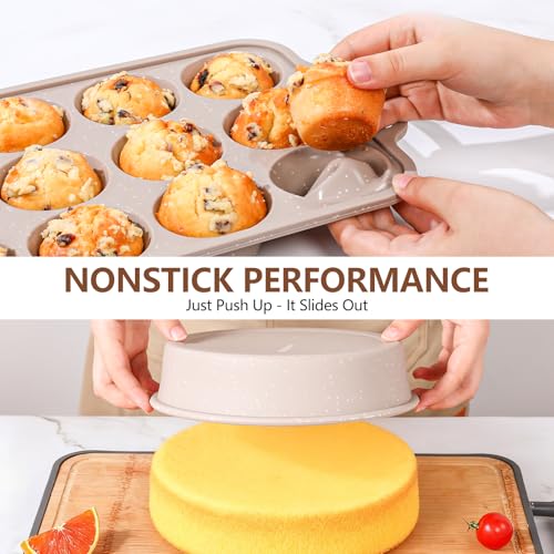 8 Piece Baking Pans Set Nonstick