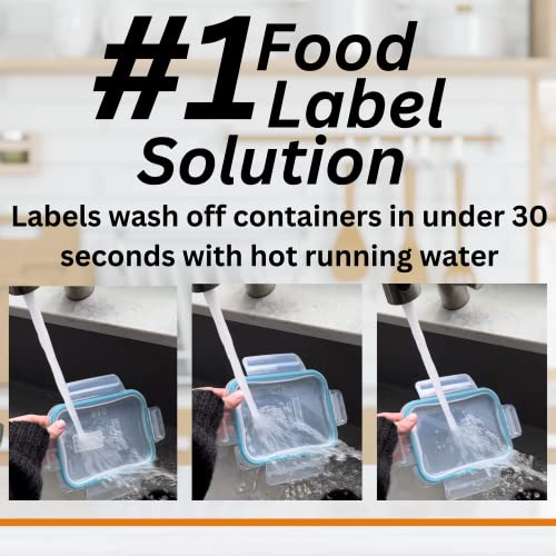 2x1 Dissolvable Labels for Food Containers