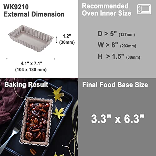 Rectangular Tart Pan (4" x 7" Rectangle)