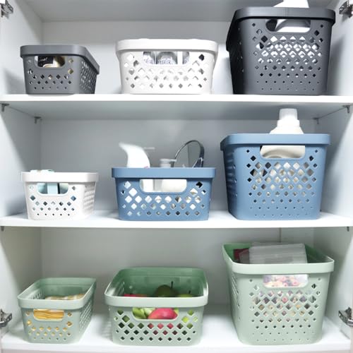 Plastic Baskets for Organizing (Sage / 1 Gallon)